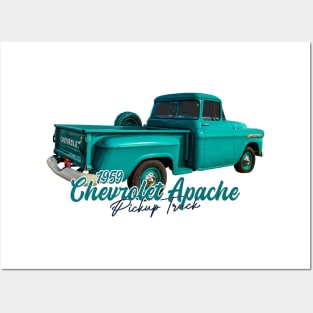 Restored 1959 Chevrolet Apache Pickup Truck Posters and Art